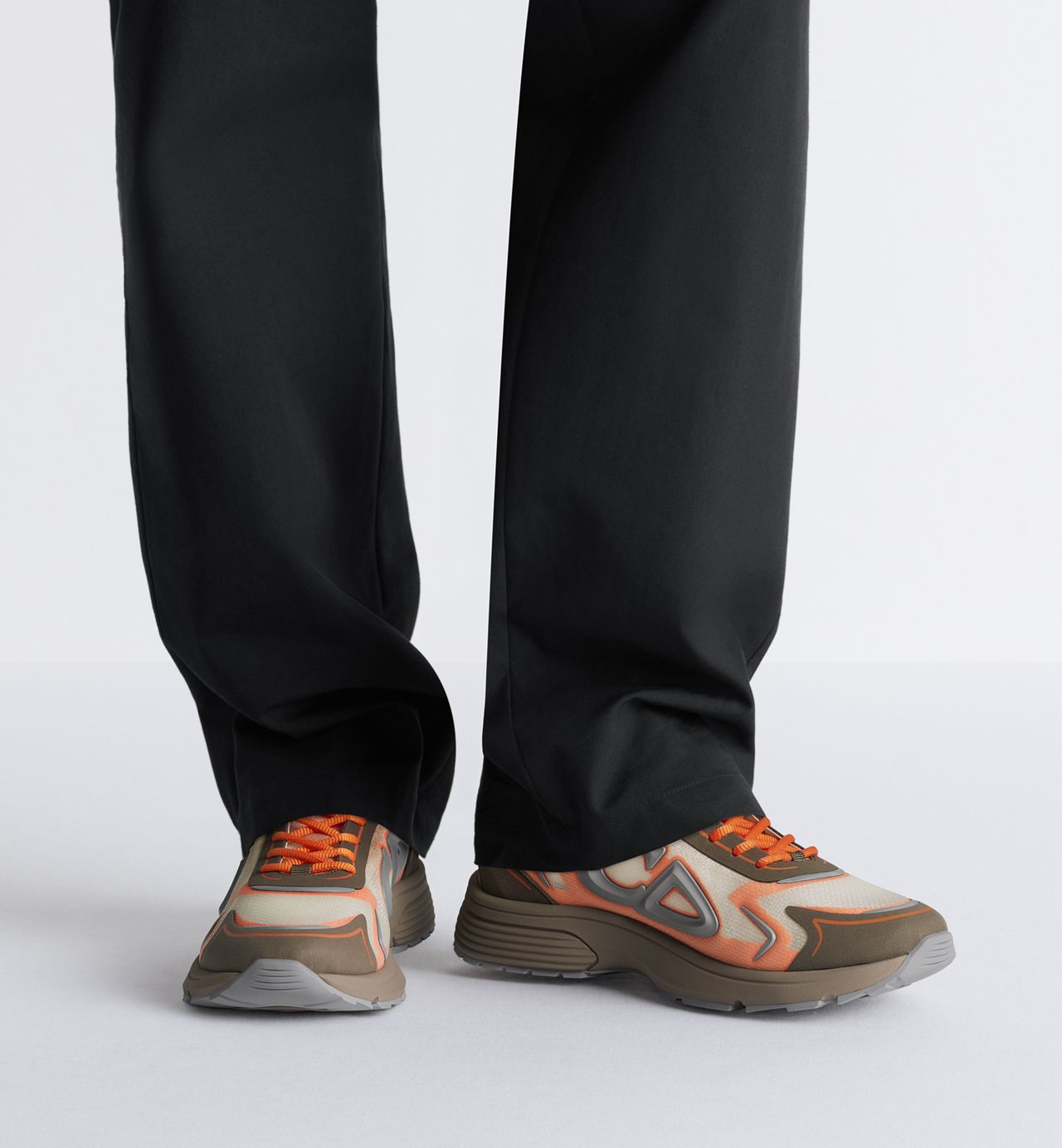 Dior B30 Countdown Tech – Sneakers Premium Beige, Marron & Orange