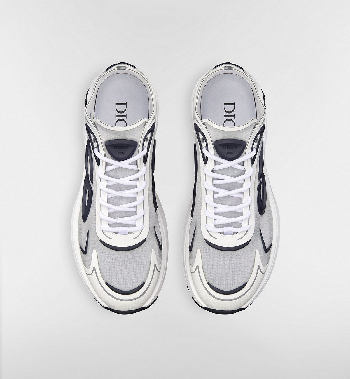 Dior B30 Countdown Tech – Sneakers Premium Running Blanc/Gris & Bleu Marine