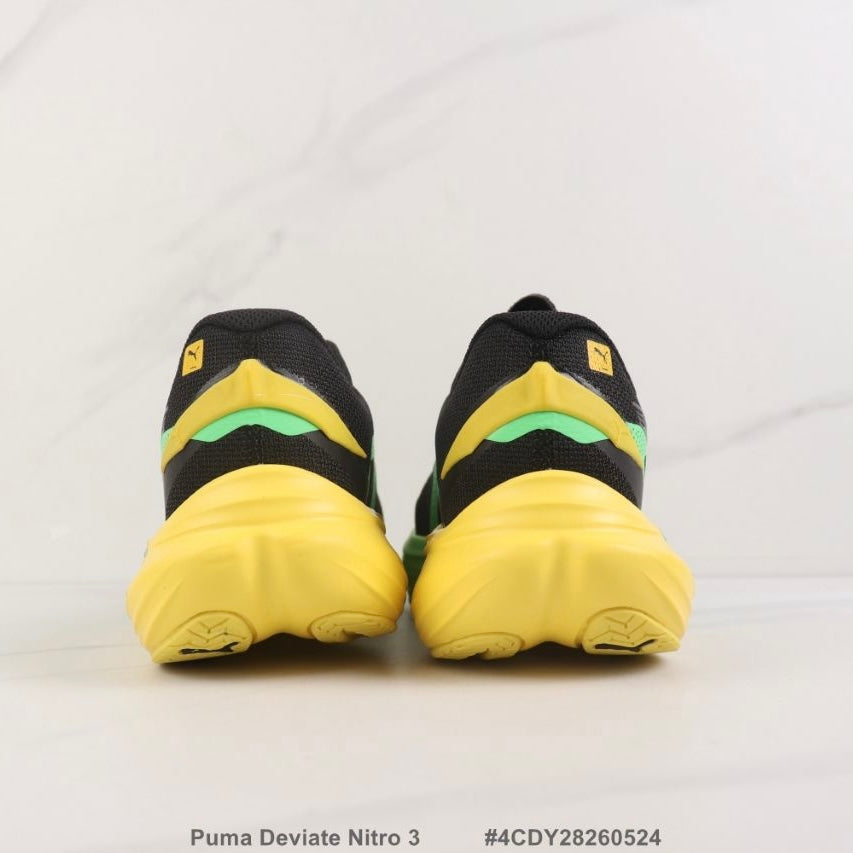 PUMA Deviate NITRO™ 3 – Dégradé Vert/Noir | Chaussures de Running Premium
