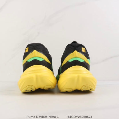 PUMA Deviate NITRO™ 3 – Dégradé Vert/Noir | Chaussures de Running Premium