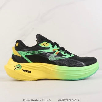 PUMA Deviate NITRO™ 3 – Dégradé Vert/Noir | Chaussures de Running Premium