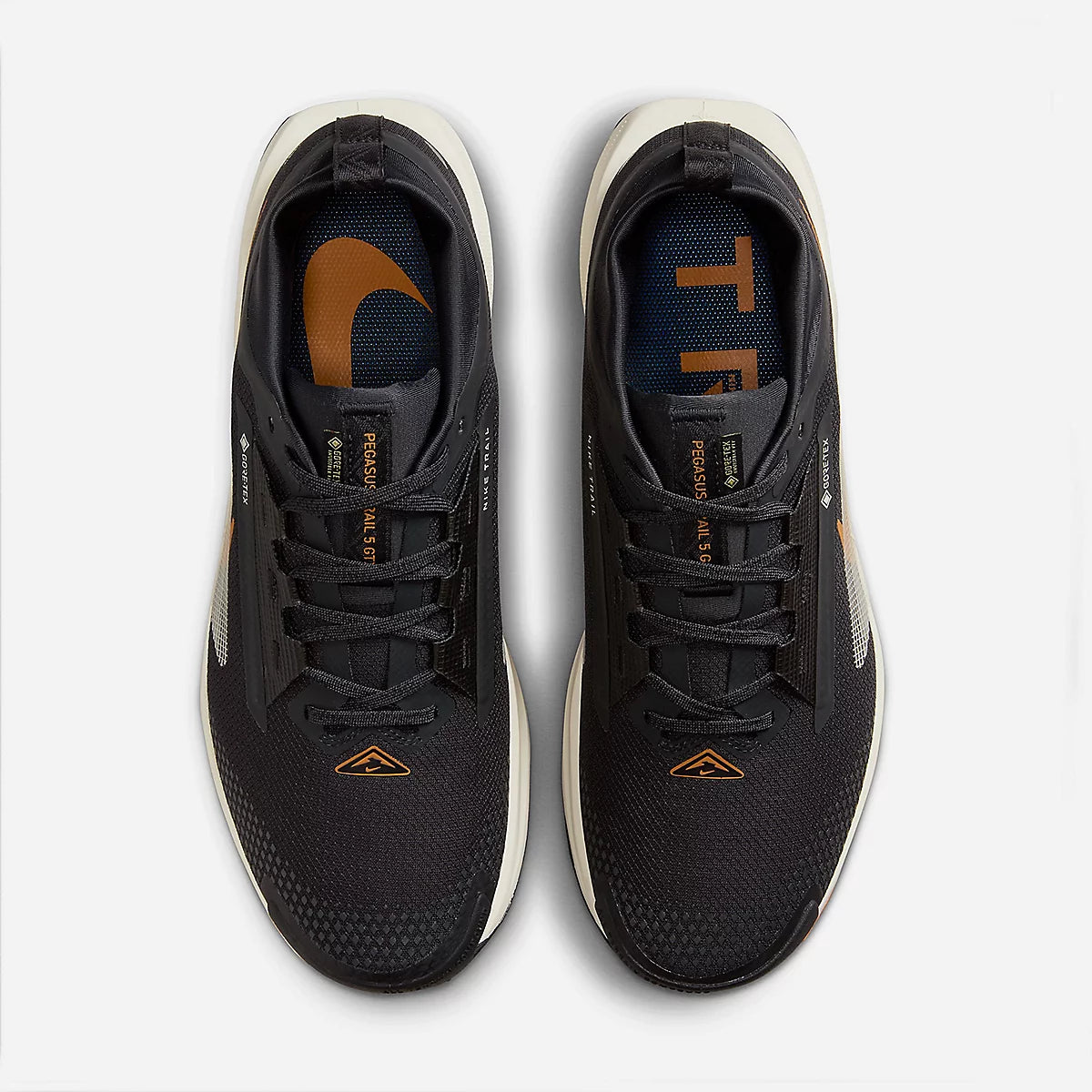Nike Pegasus Trail 5 GORE-TEX – Sneakers Trail Noir & Orange | Imperméable & Ultra Confort