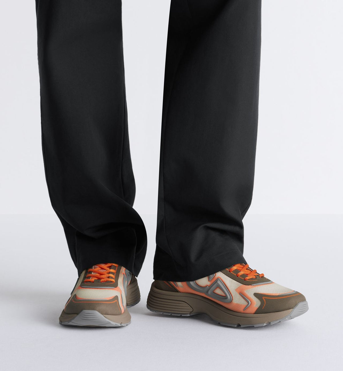 Dior B30 Countdown Tech – Sneakers Premium Beige, Marron & Orange