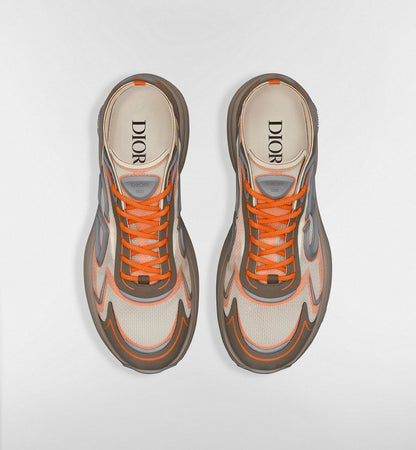 Dior B30 Countdown Tech – Sneakers Premium Beige, Marron & Orange