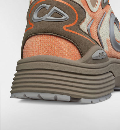 Dior B30 Countdown Tech – Sneakers Premium Beige, Marron & Orange