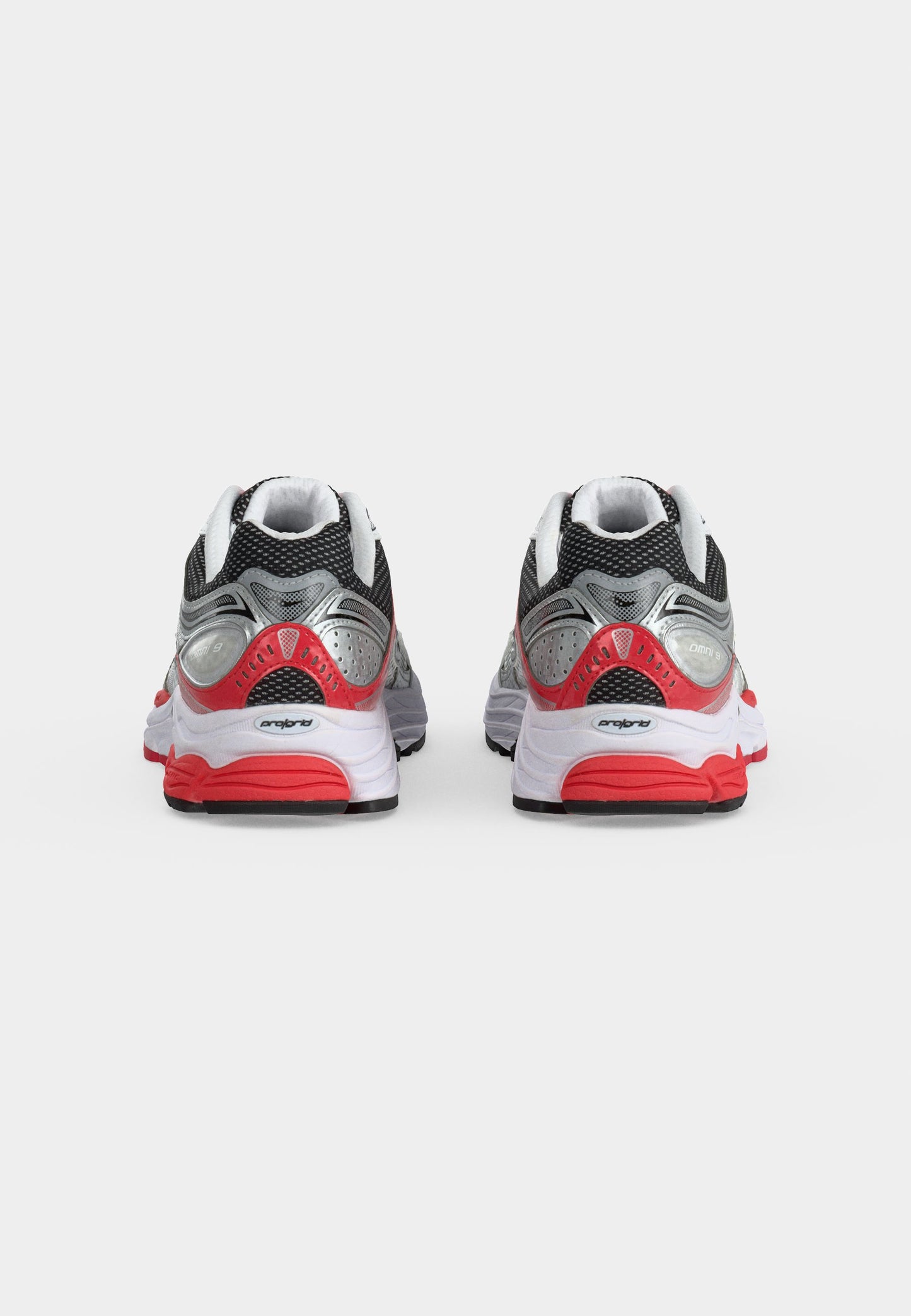 Saucony ProGrid Omni 9 – Sneakers Premium White/Red | Confort & Style Y2K Unisexe