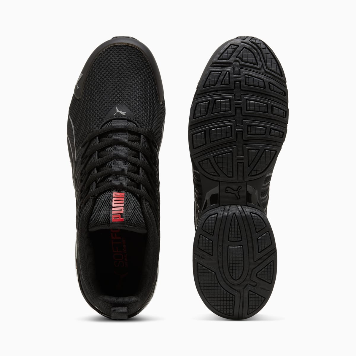 Puma Voltaic Evo – Sneakers Running Noir, Gris & Rouge | Confort Premium