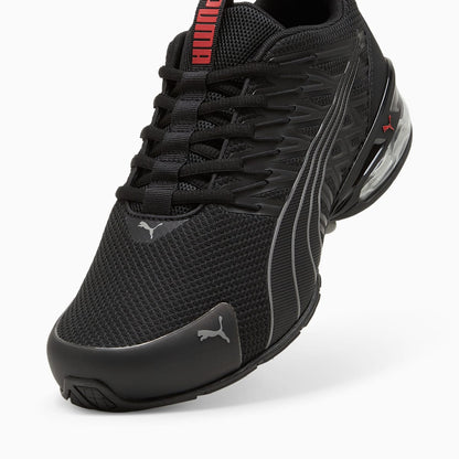 Puma Voltaic Evo – Sneakers Running Noir, Gris & Rouge | Confort Premium