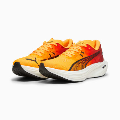 Puma Deviate NITRO™ 3 Fade – Chaussures Running Premium Orange, Jaune & Blanc