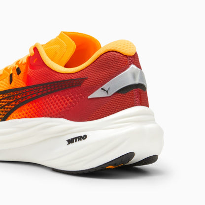 Puma Deviate NITRO™ 3 Fade – Chaussures Running Premium Orange, Jaune & Blanc