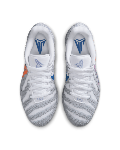 Nike Ja 3 “Light Show” – Chaussures de Basketball Blanc, Dusty Cactus, Rose & Bleu