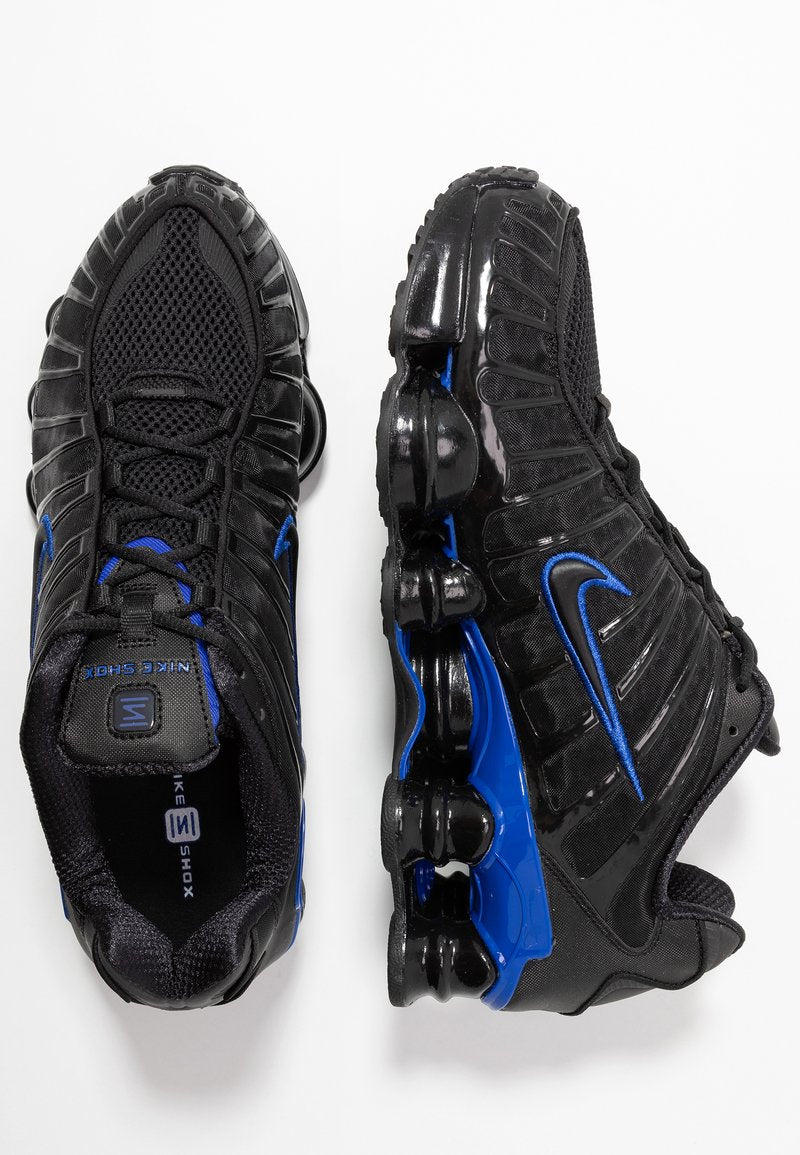 Nike Shox TL – Sneakers Premium Noir & Racer Blue | Style Futuriste Y2K
