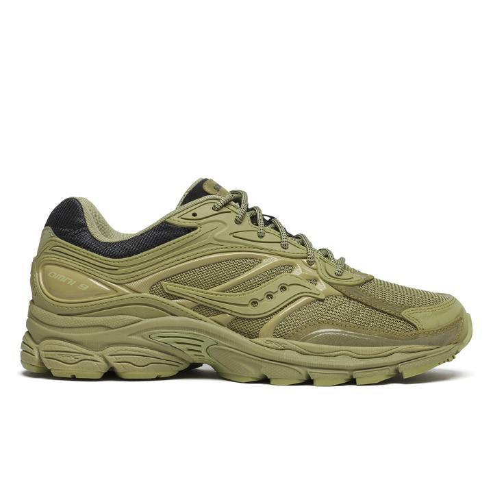 Saucony ProGrid Omni 9 Armor Green – Sneakers Premium Unisexe Confort & Style Y2K