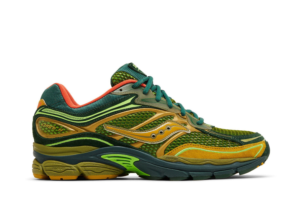 Saucony x Starcow ProGrid Omni 9 “Nature Acts, Man Does” – Green/Orange | Confort Premium Unisexe