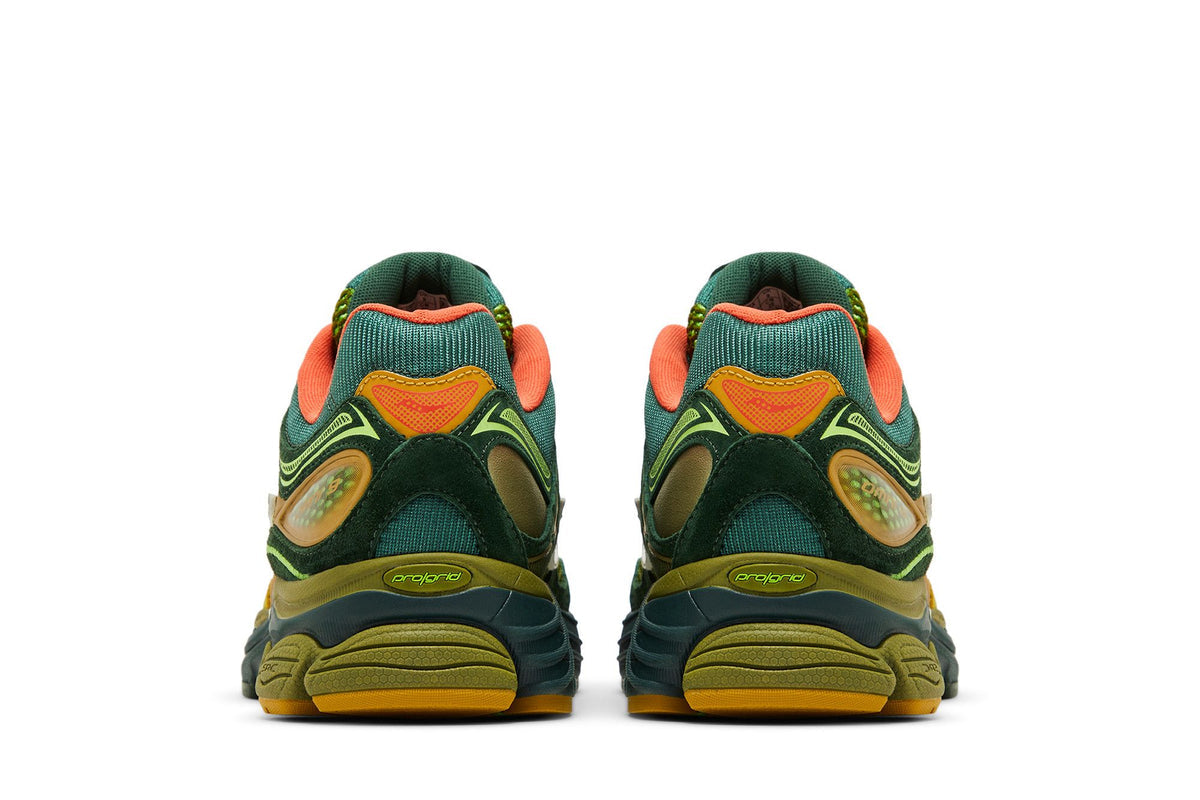 Saucony x Starcow ProGrid Omni 9 “Nature Acts, Man Does” – Green/Orange | Confort Premium Unisexe