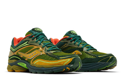 Saucony x Starcow ProGrid Omni 9 “Nature Acts, Man Does” – Green/Orange | Confort Premium Unisexe