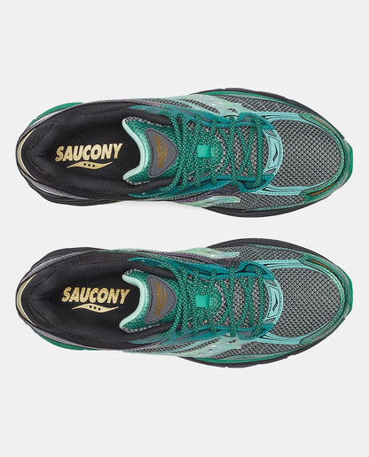 Saucony ProGrid Omni 9 Vert & Noir – Sneakers Premium Unisexe | Confort Y2K