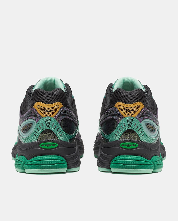 Saucony ProGrid Omni 9 Vert & Noir – Sneakers Premium Unisexe | Confort Y2K