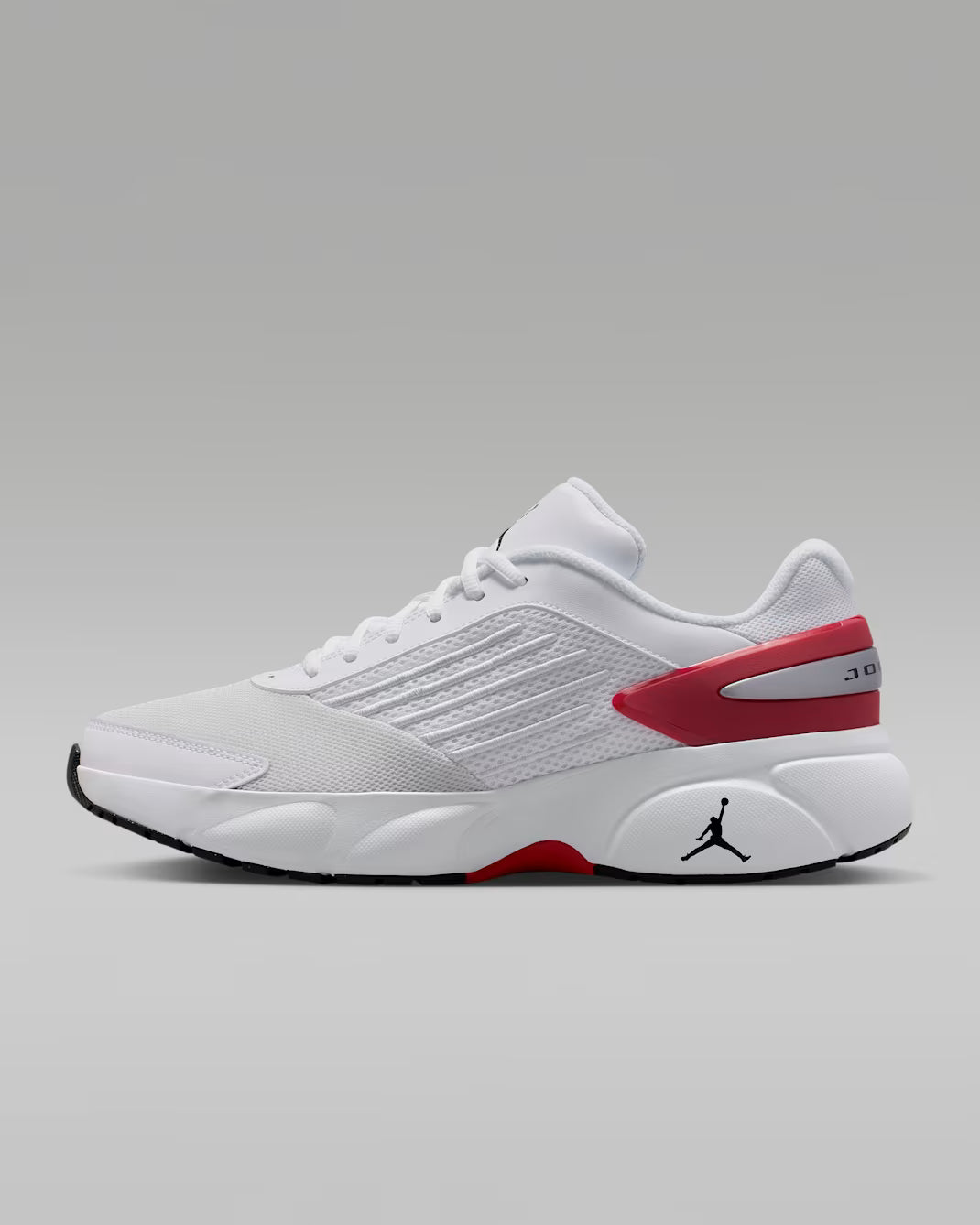 Jordan Trunner Flow Blanc / Gym Red / Metallic Silver / Noir – Sneakers Premium