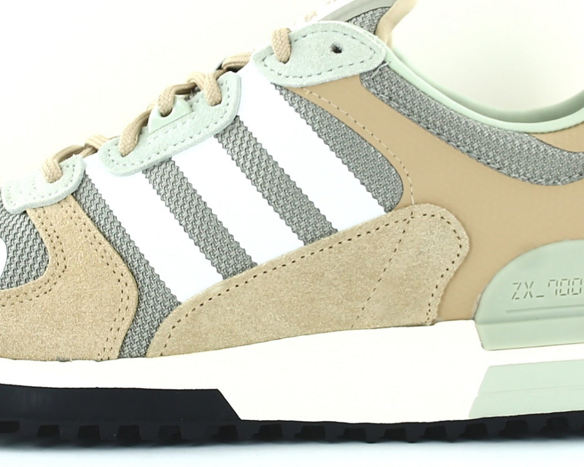 Adidas ZX 700 HD Beige/Blanc/Vert – Sneakers Rétro Confort & Style Urbain